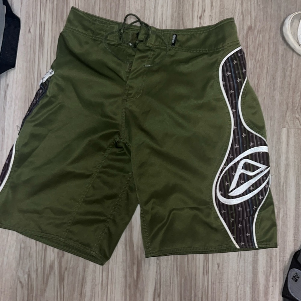 Green board shorts